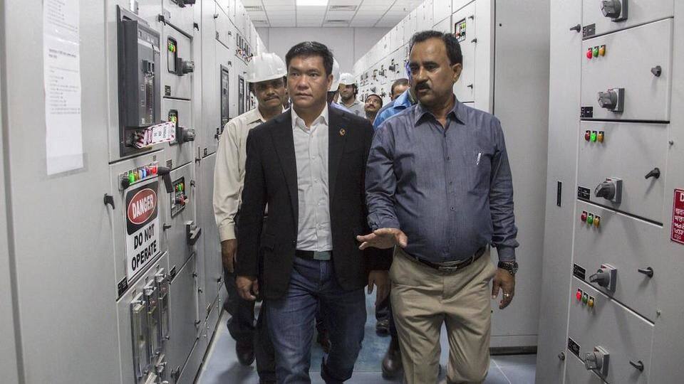 Arunachal CM Pema Khandu takes stock of power project