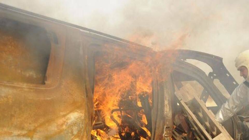 Bengaluru woman and son charred to death in car fire