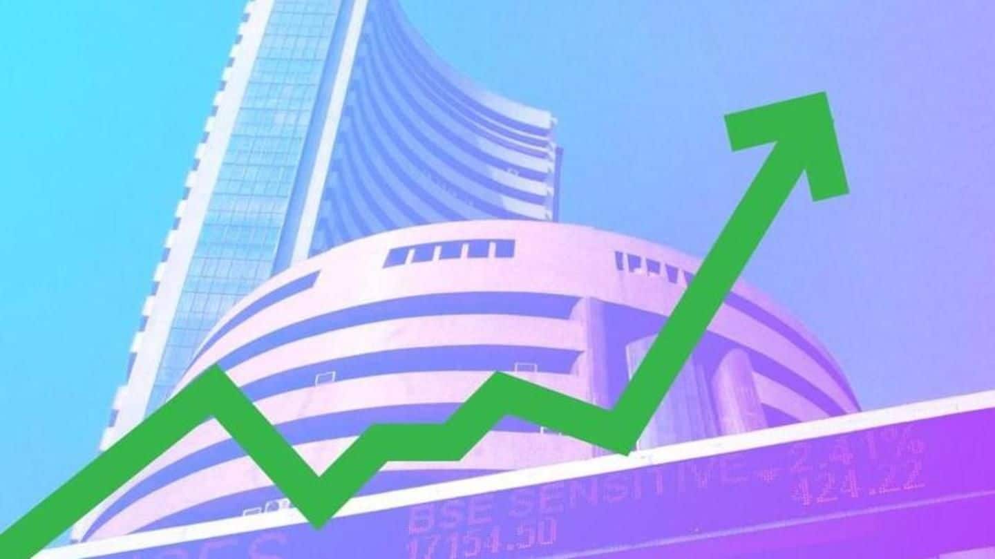 Sensex gains 166 points, Nifty tops 10,600-level