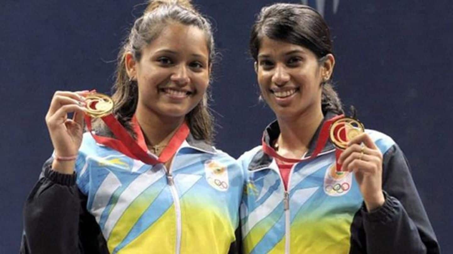 CWG medalists Pallikal and Chinappa given warm welcome back home