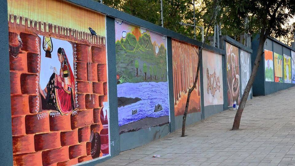 Haryana village takes up wall art as an employment source