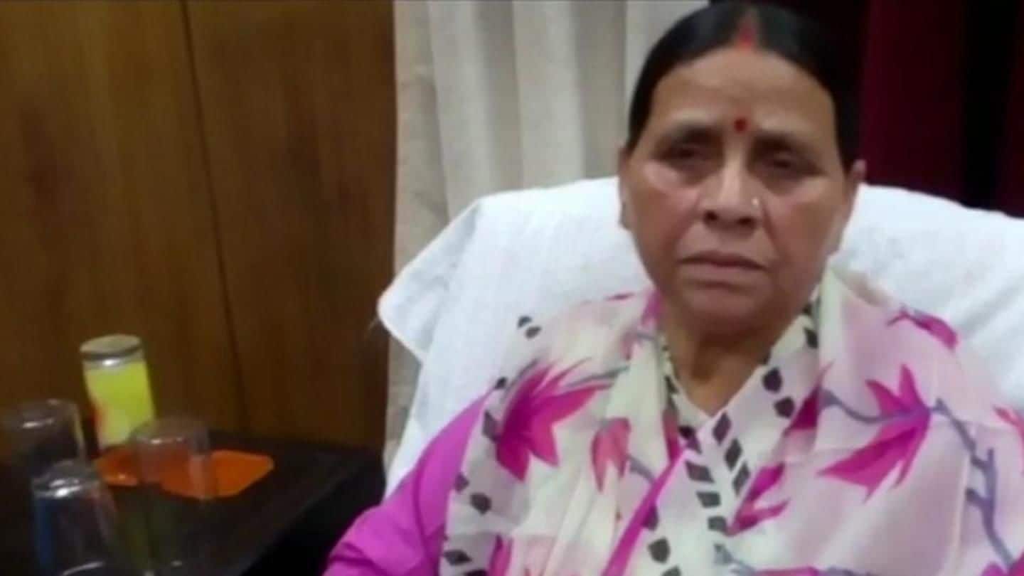 IRCTC scam: CBI questions former Bihar CM Rabri Devi