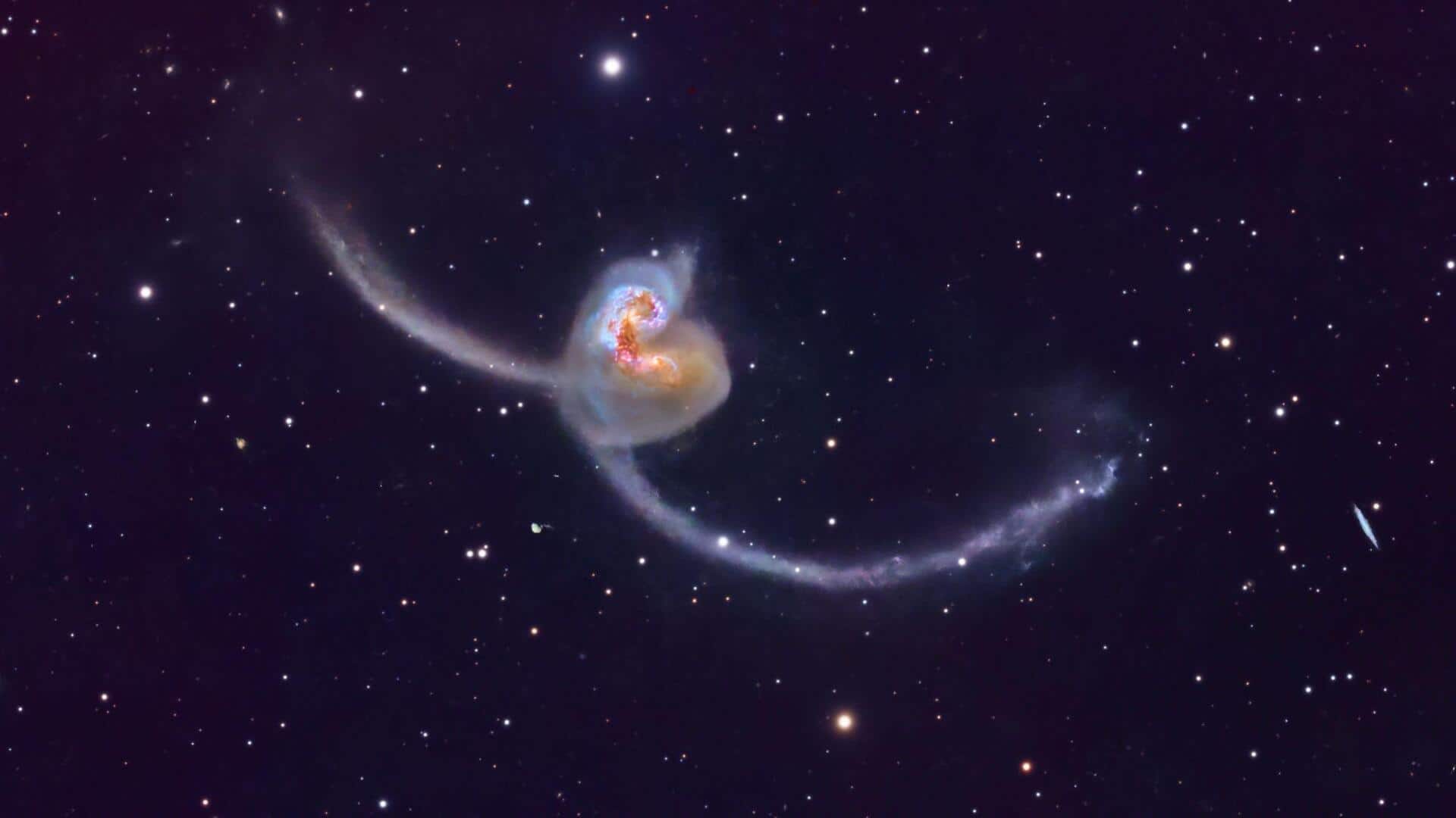 Watch: Antennae Galaxies engaged in a cosmic duel