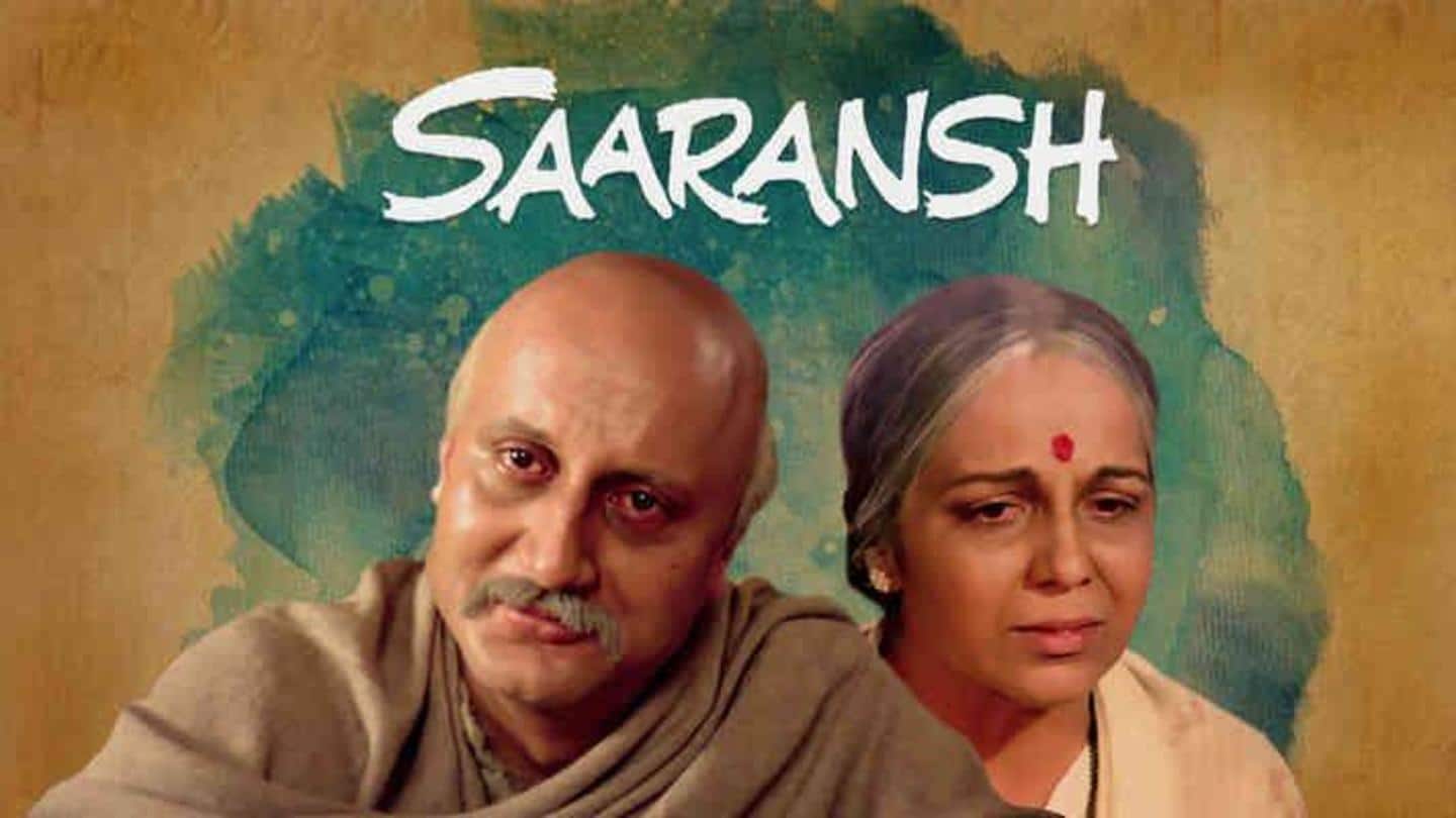 'Saaransh' was India's official entry for the 1985 Oscars 'Saaransh' was India's official entry for the 1985 Oscars