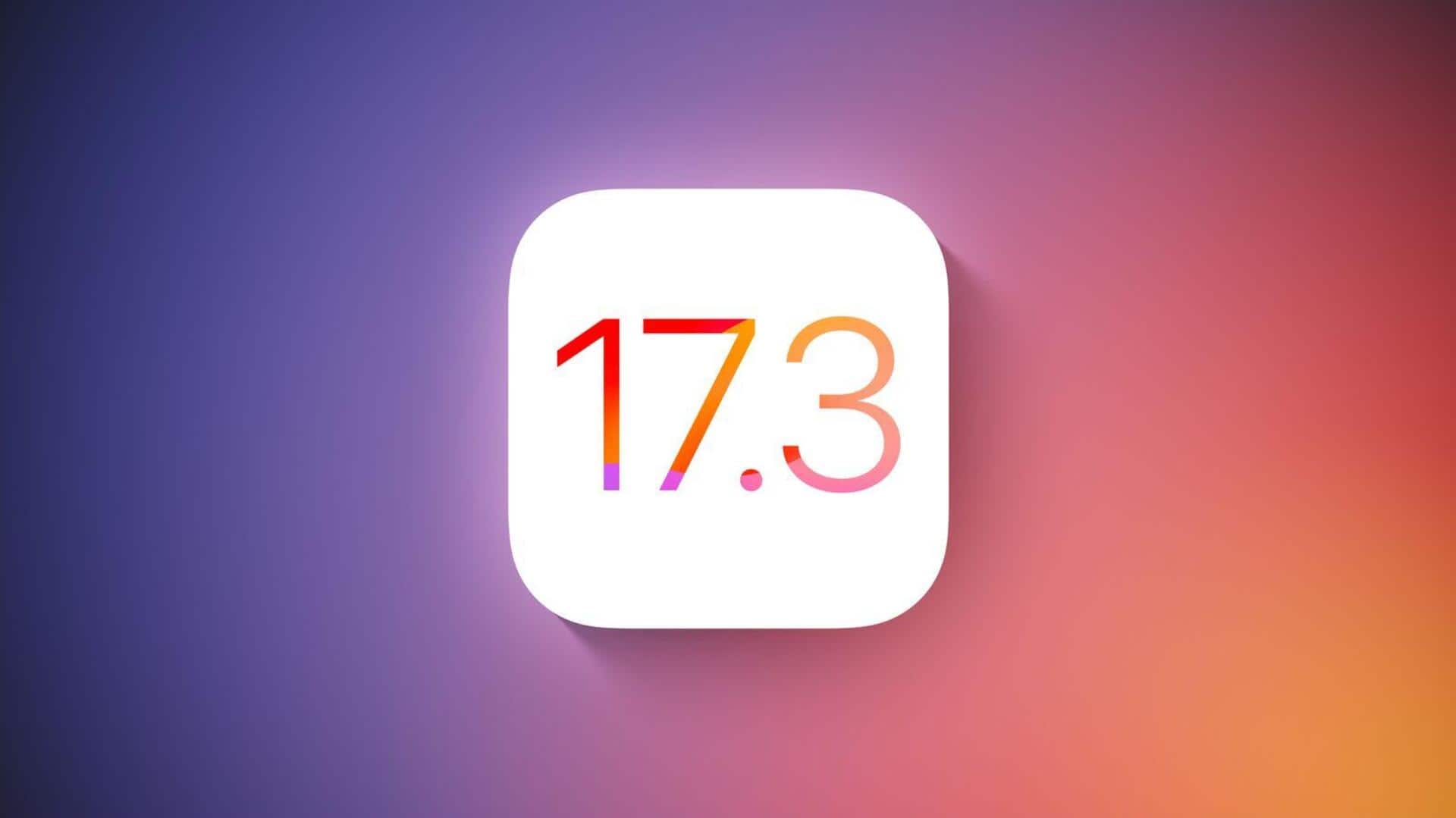 Apple's iOS 17.3 release expected by January end