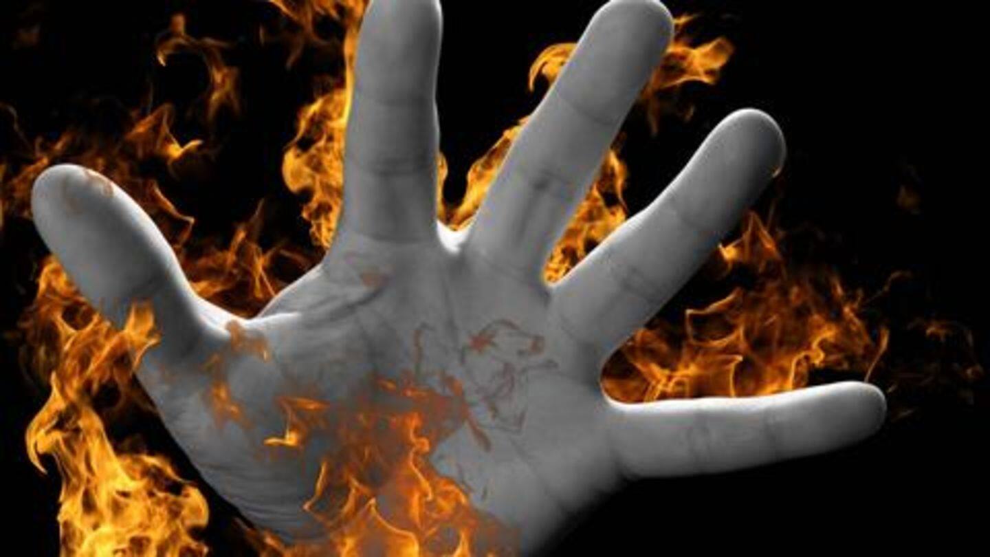 UP: Harassed couple sets themselves on fire outside police station