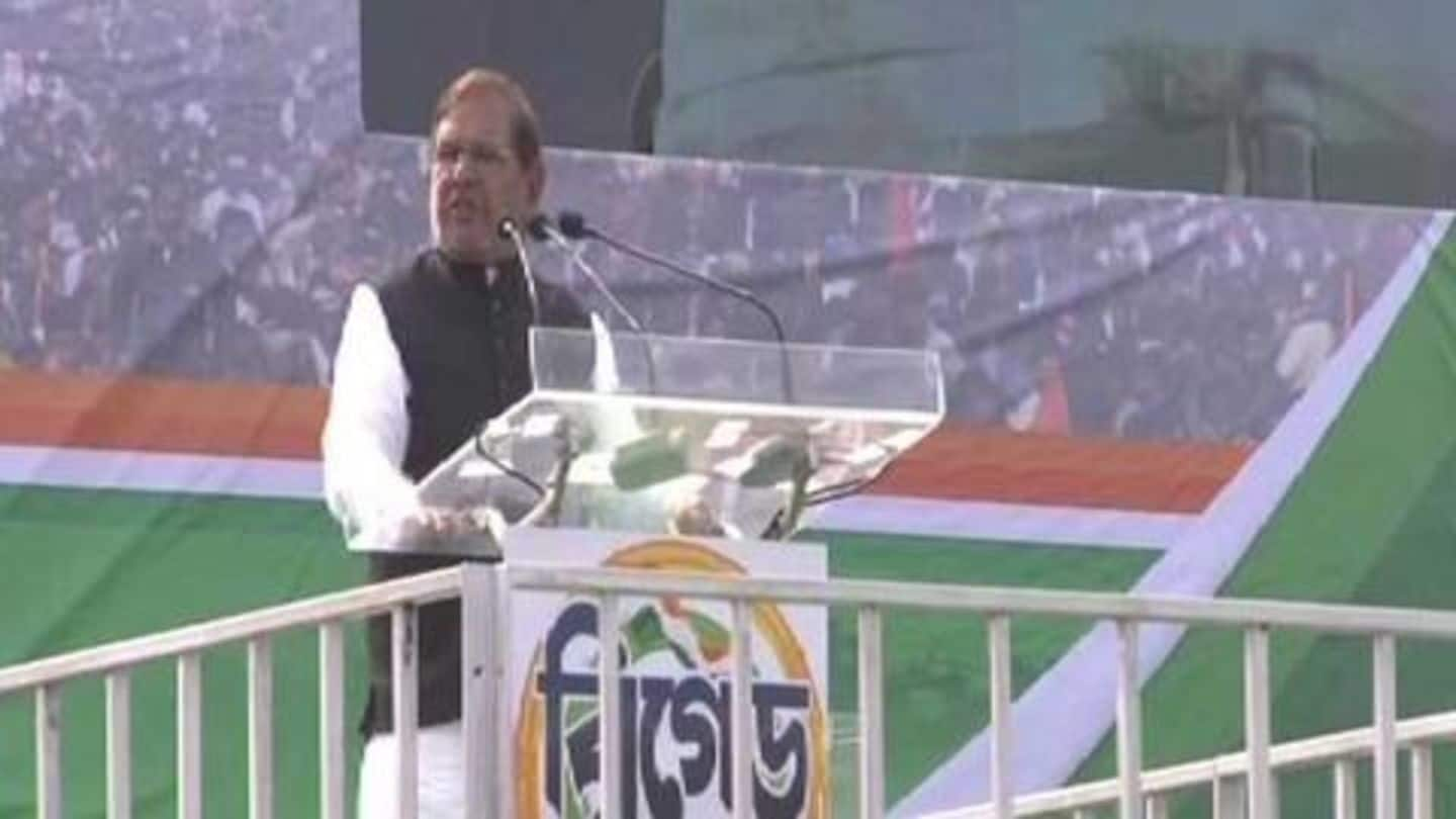 #UnitedIndiaRally: Sharad Yadav confuses Bofors and Rafale, leaves leaders embarrassed