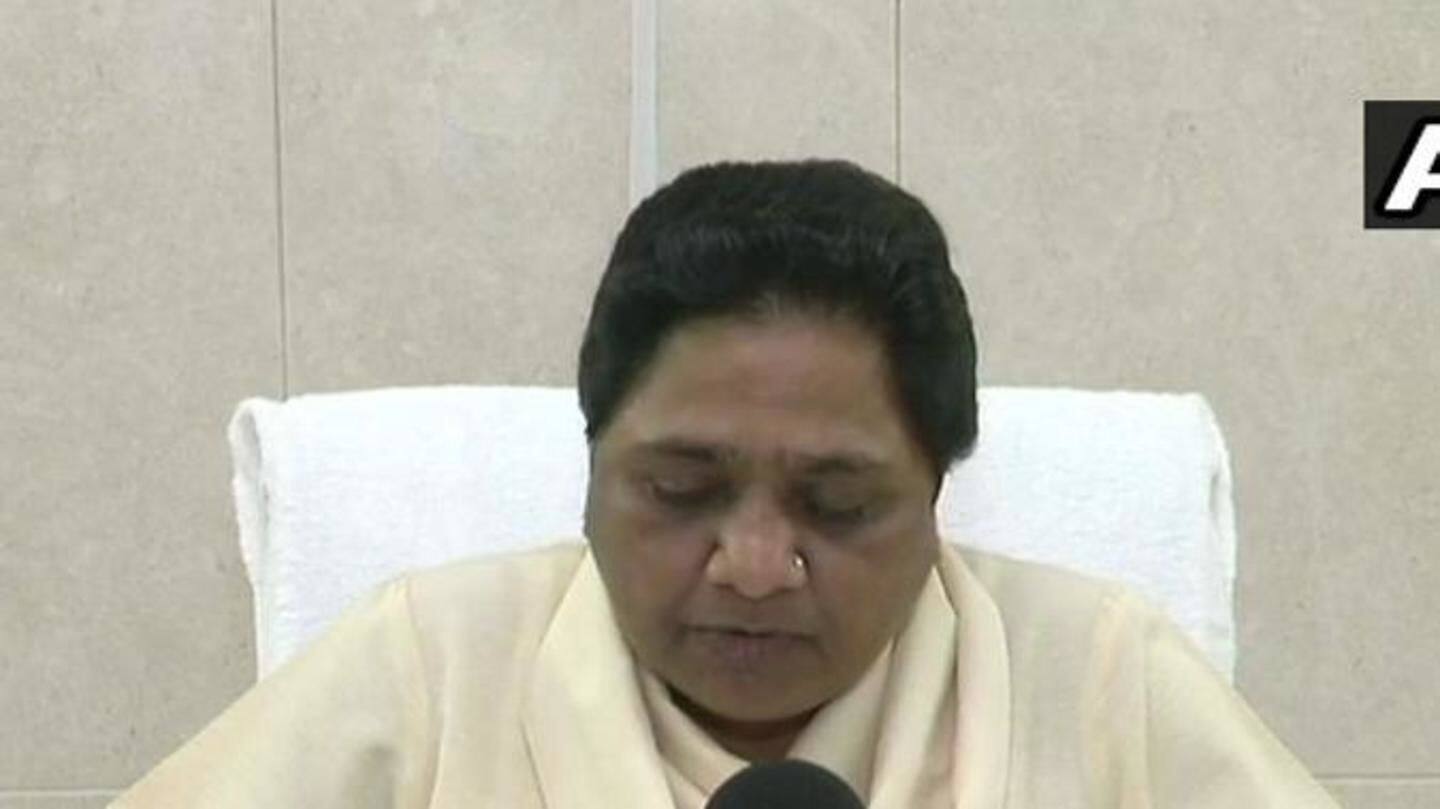 Mayawati dumps Congress, says mistakes haven't taught them anything