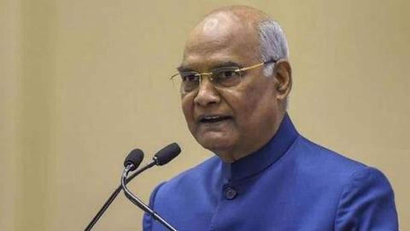 Violence in name of protests weakens country, says President Kovind