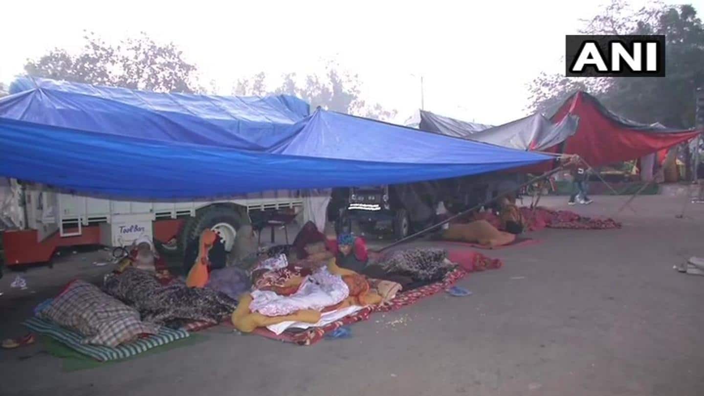 Meanwhile, farmers continued protesting, are sticking to their demands Meanwhile, farmers continued protesting, are sticking to their demands