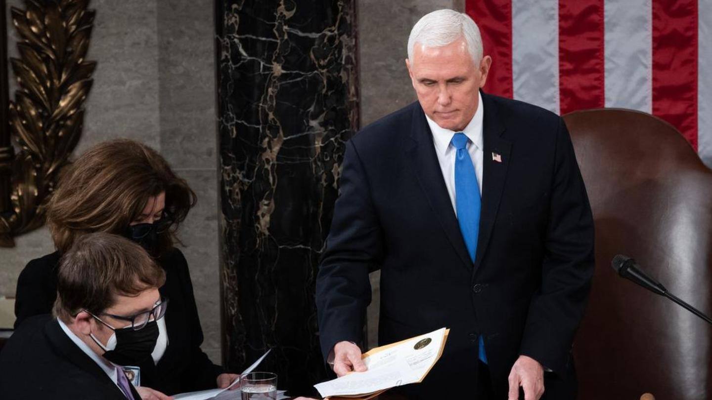 The session reconvened, Pence slammed the mob The session reconvened, Pence slammed the mob