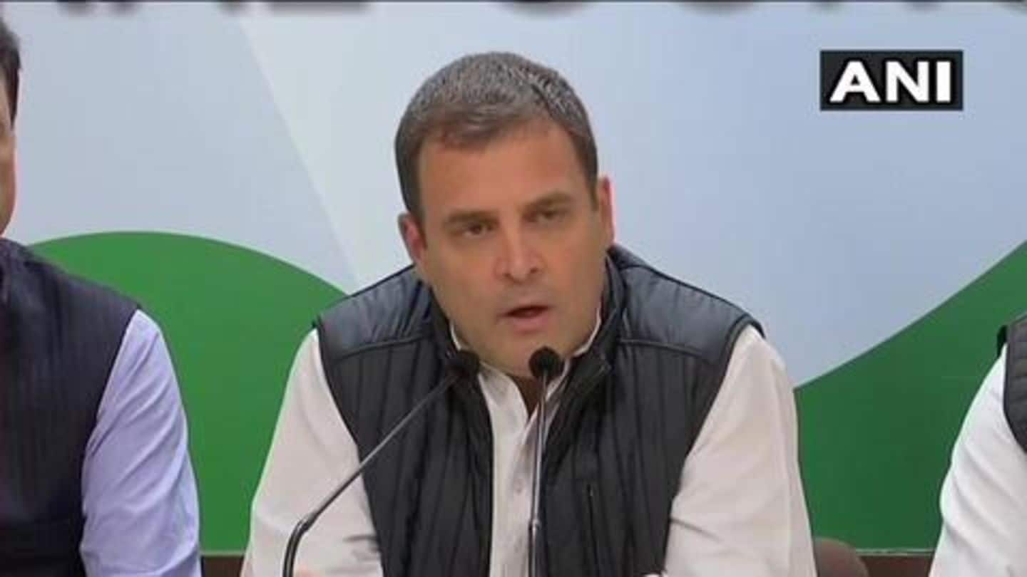 #IndiaDecidesOnDec11: After winning important states, Rahul Gandhi thanks Congress workers