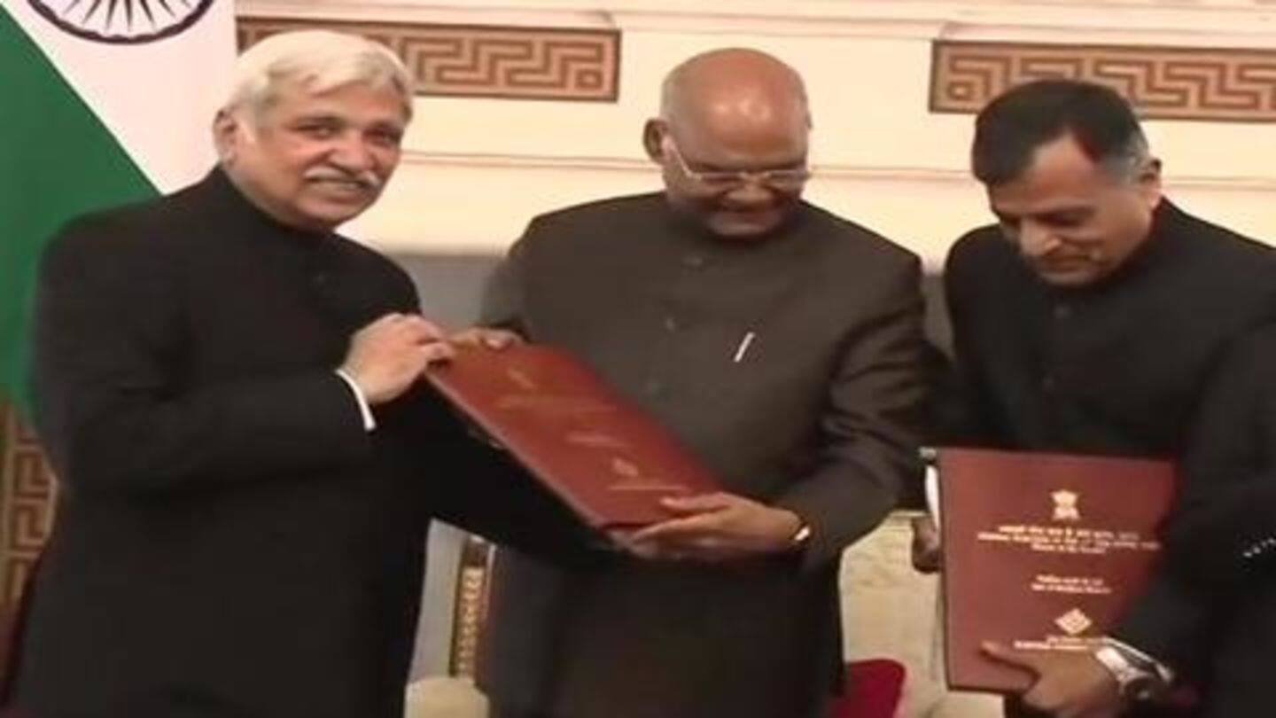 CEC Sunil Arora met President Kovind, submitted list of winners CEC Sunil Arora met President Kovind, submitted list of winners