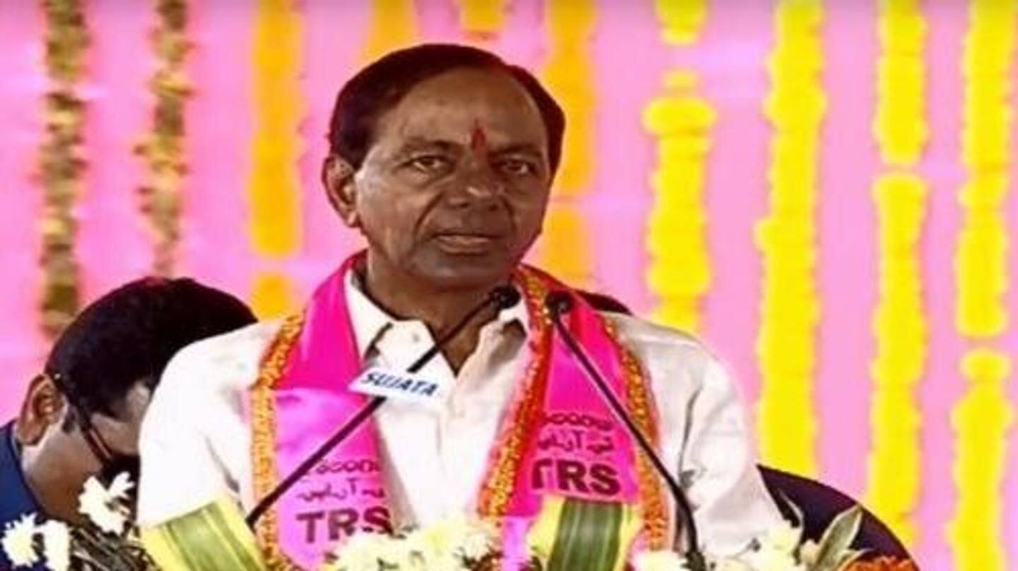 Through mega rally on Friday, KCR to kick-start election campaign Through mega rally on Friday, KCR to kick-start election campaign