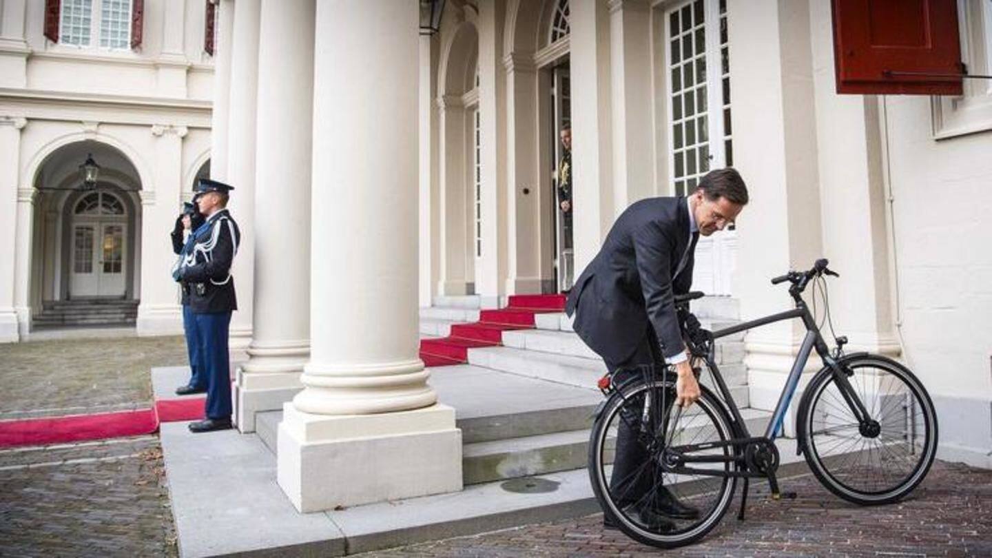 This is not the first time Rutte cycled to headlines This is not the first time Rutte cycled to headlines