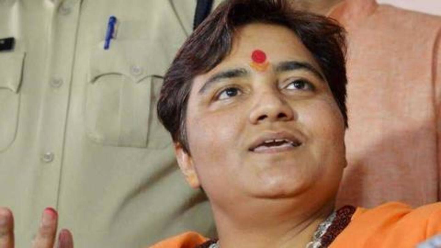 Strangely, Pragya missed court hearing, but attended political event Strangely, Pragya missed court hearing, but attended political event