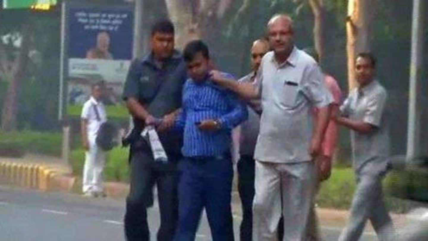 On Thursday, IB officials were caught 'snooping' on Verma On Thursday, IB officials were caught 'snooping' on Verma