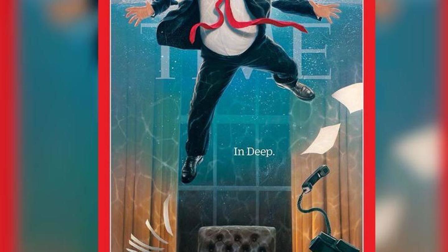 Trump drowns in TIME's latest cover, Twitterati is in awe