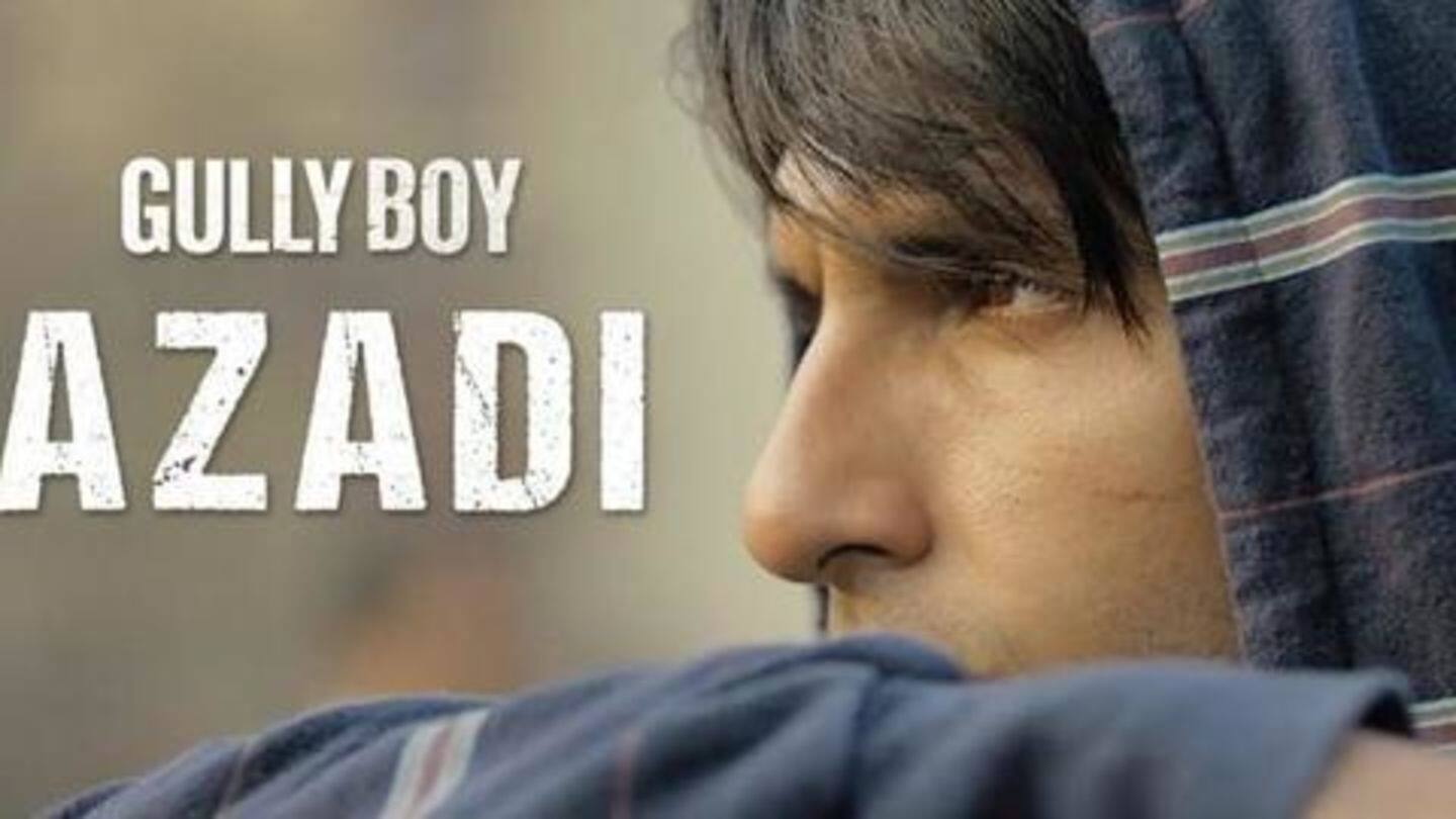 From JNU to 'Gully Boy', 'Azadi' slogan made appearance everywhere From JNU to 'Gully Boy', 'Azadi' slogan made appearance everywhere