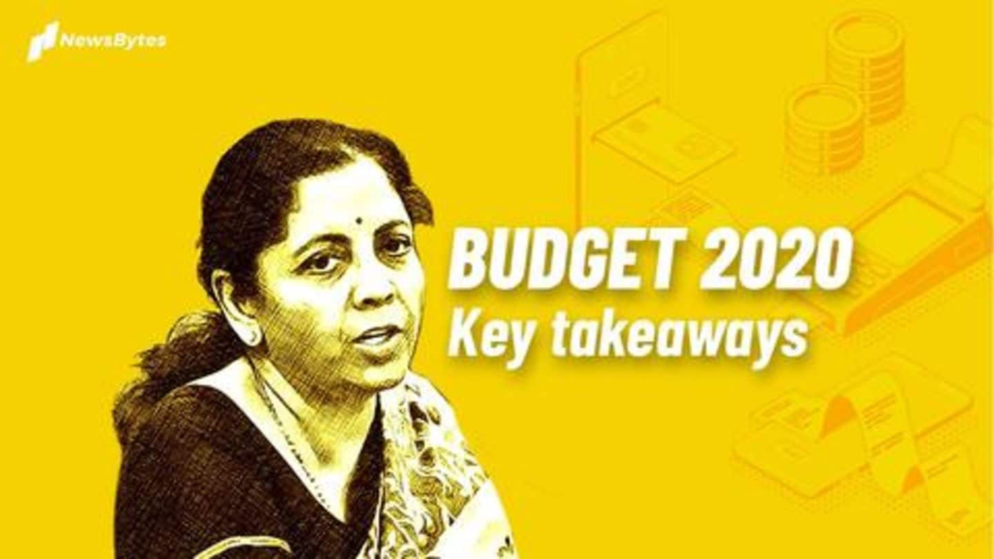 5 big takeaways of Nirmala Sitharaman's budget you should know