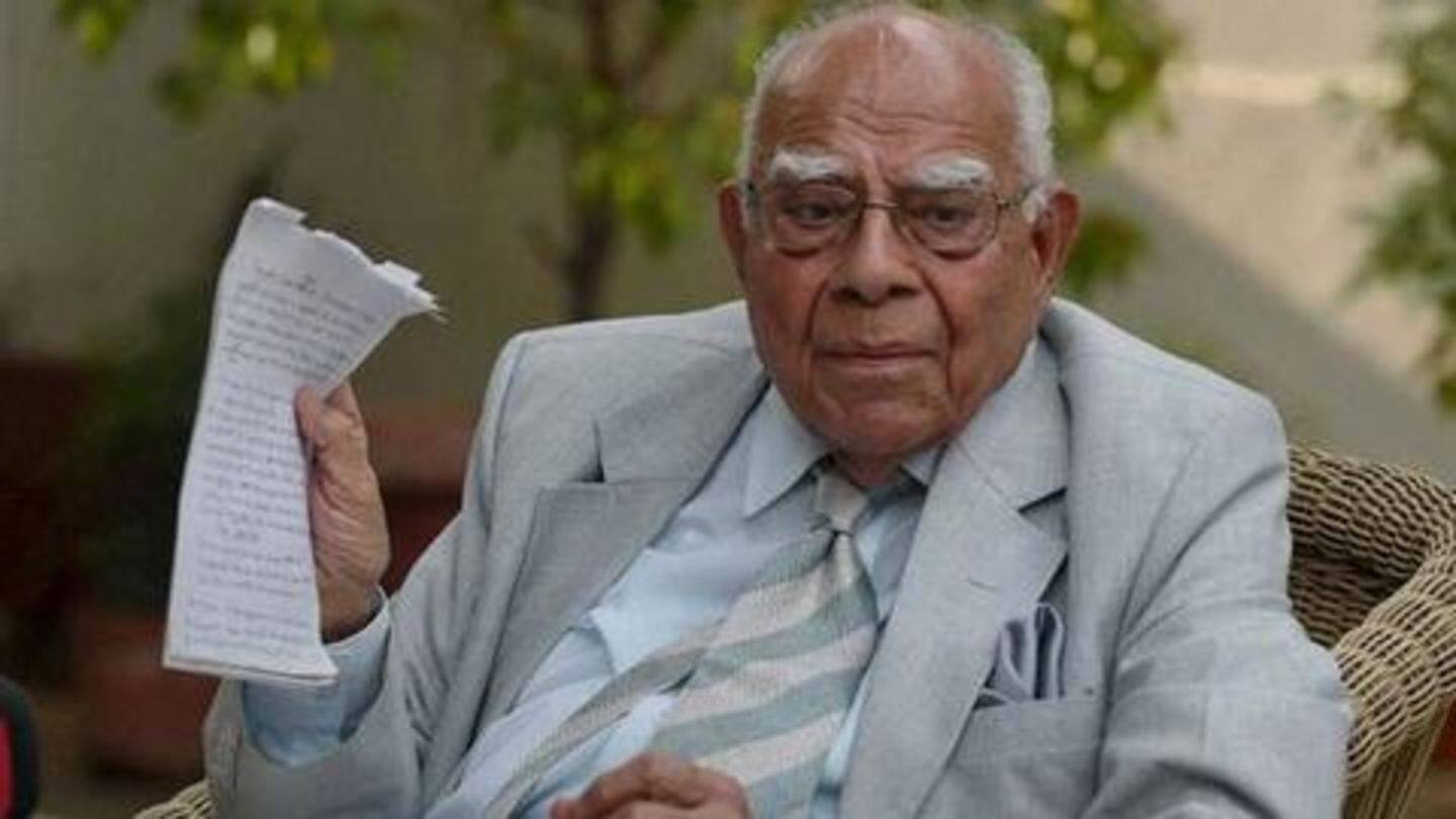 Once, 300 lawyers appeared for Jethmalani in Bombay HC Once, 300 lawyers appeared for Jethmalani in Bombay HC