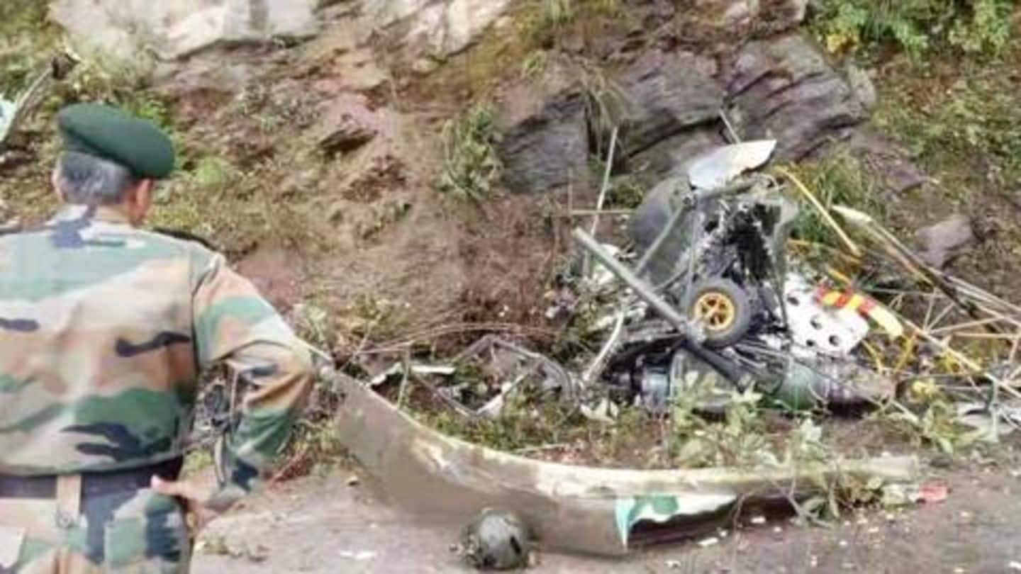 Indian Army's helicopter crashes in Bhutan, 2 pilots die