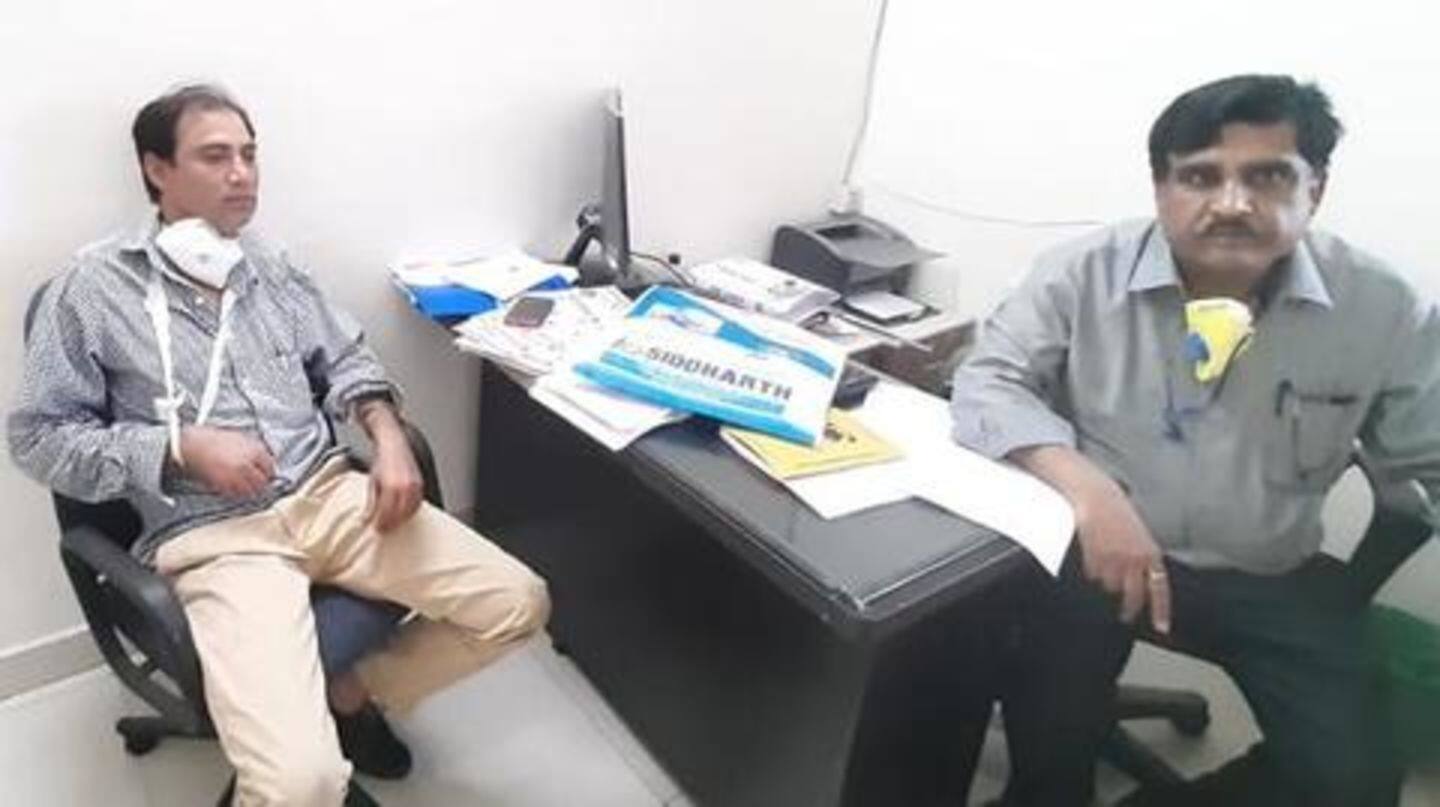 Despite serious accident, another official also kept working Despite serious accident, another official also kept working