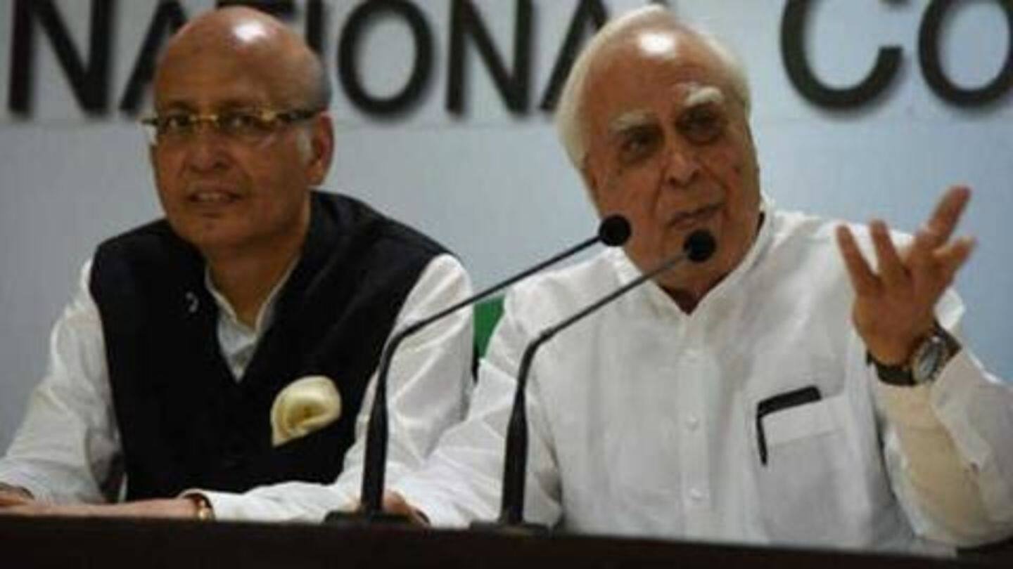 Obviously, Singhvi and Sibal have high hopes from SC Obviously, Singhvi and Sibal have high hopes from SC