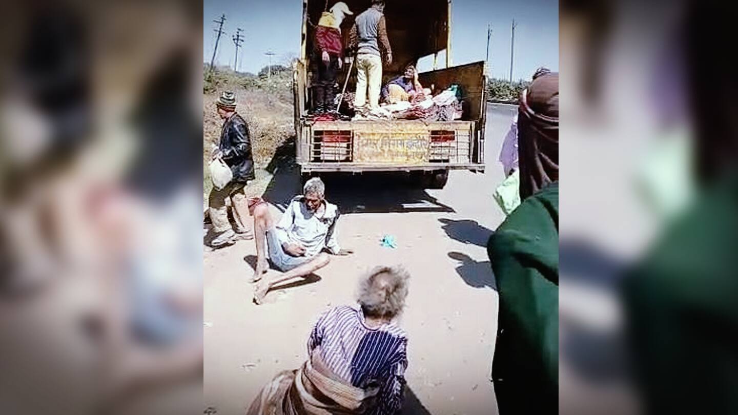 Civic officials dump homeless outside 'clean' Indore, videos go viral