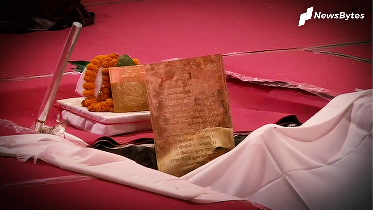 In August, foundation stone for Ram Mandir was laid In August, foundation stone for Ram Mandir was laid