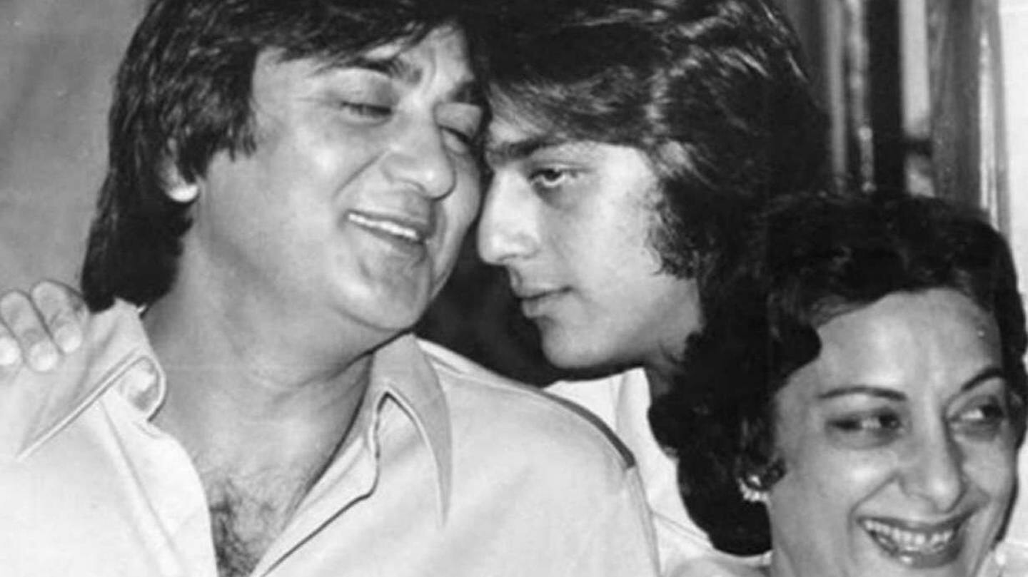 In real life, Sunil Dutt gave his son strength In real life, Sunil Dutt gave his son strength