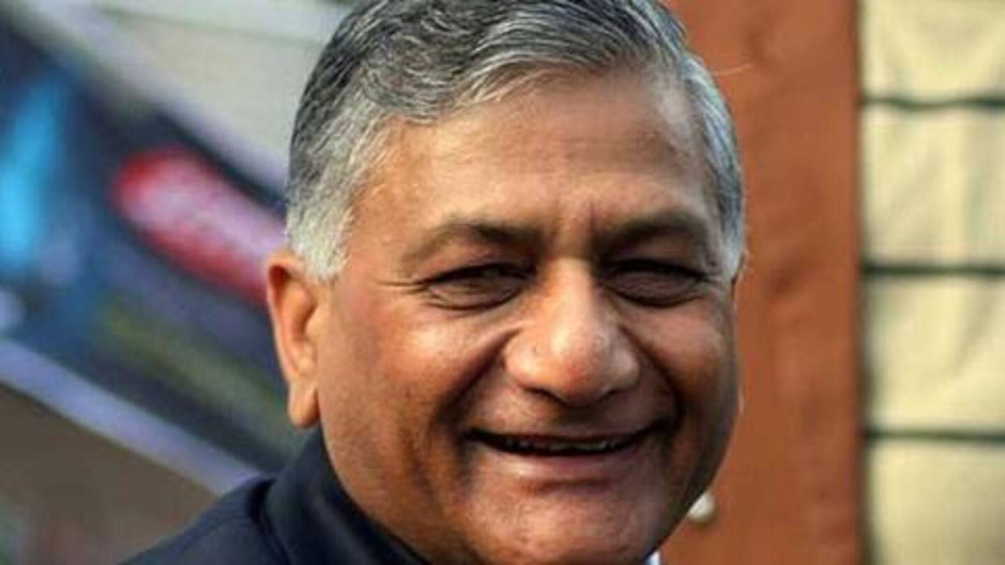 IAF-strikes: Mentioning Rajiv Gandhi's death, VK Singh slams Digvijay Singh