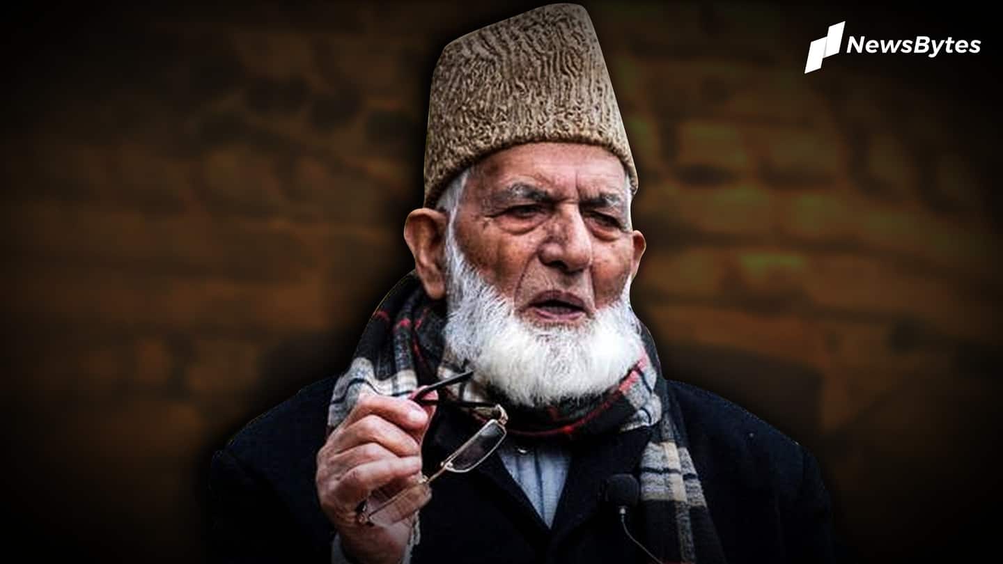 Face of Kashmir's separatism, Syed Geelani, quits Hurriyat at 90