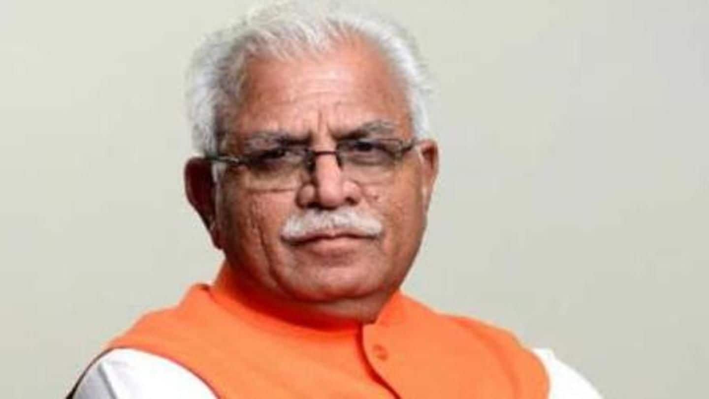 Manohar Lal Khattar says namaz should be offered inside mosques
