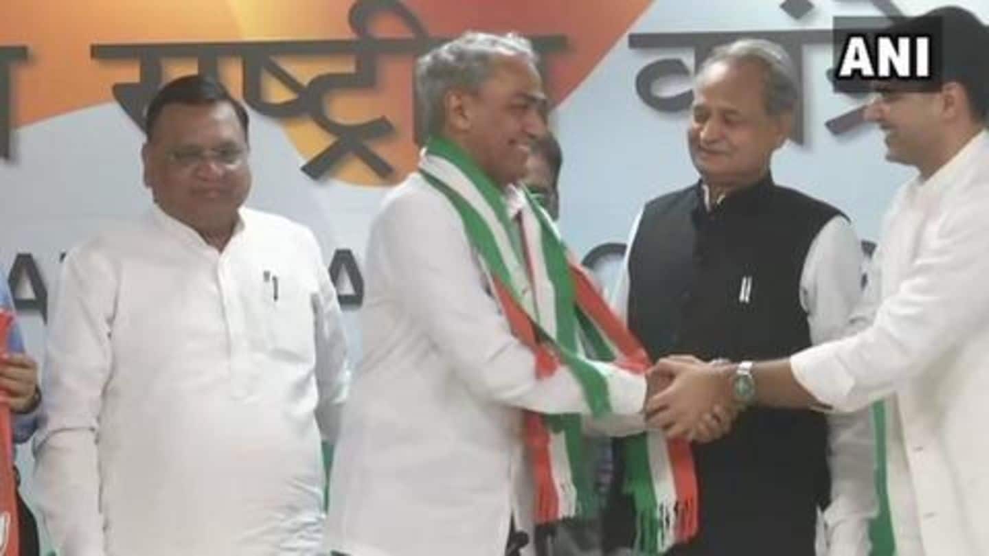 #RoadTo2019: Before Rajasthan elections, BJP leader joins Congress