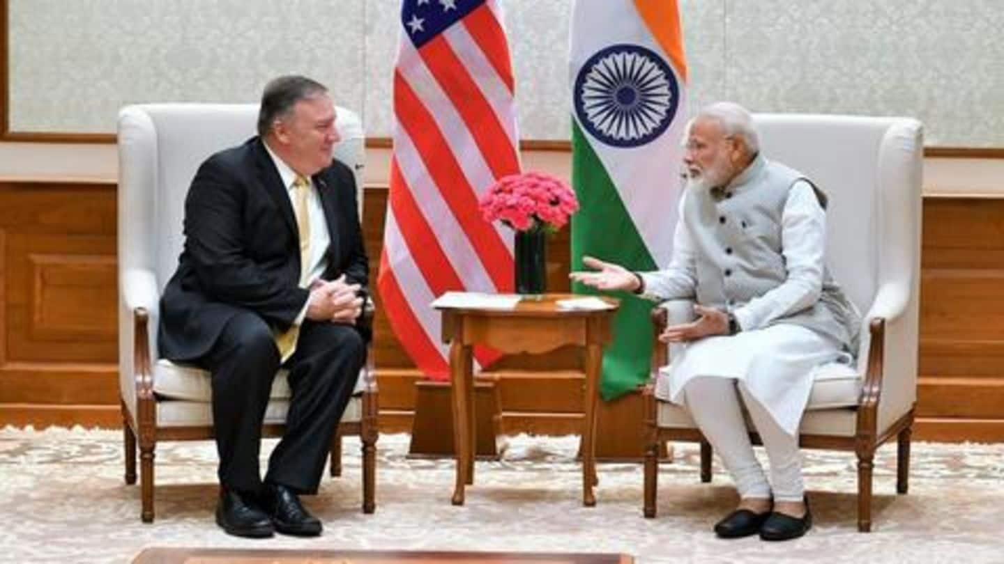 US' Mike Pompeo comes to India, meets Narendra Modi
