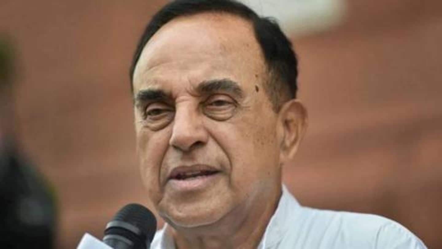Did Swamy say Goddess Lakshmi on notes would improve currency?