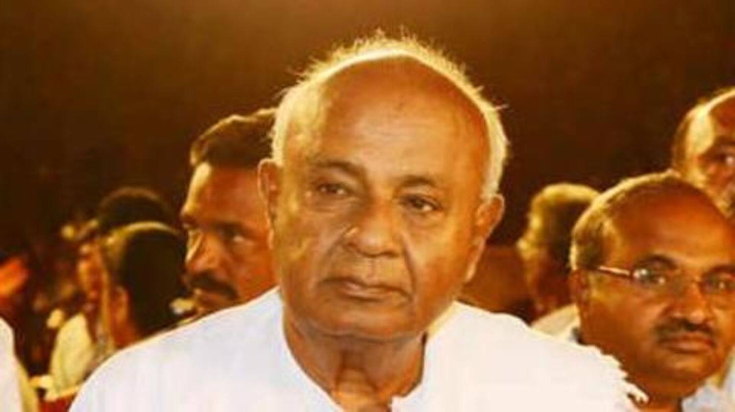 Gowda went to Rajya Sabha in 1996 as PM Gowda went to Rajya Sabha in 1996 as PM