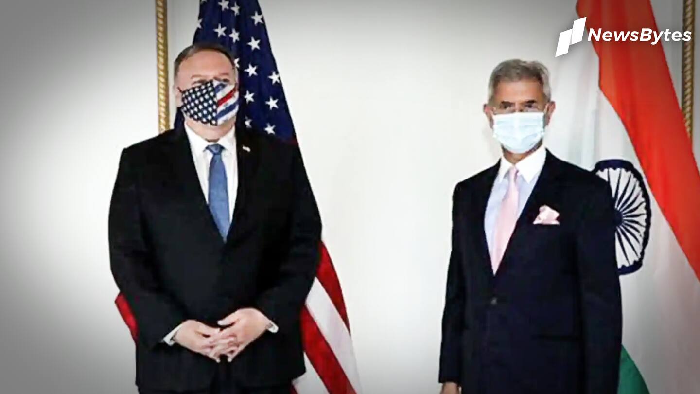 Pompeo seemed satisfied with his meeting with India's Jaishankar Pompeo seemed satisfied with his meeting with India's Jaishankar
