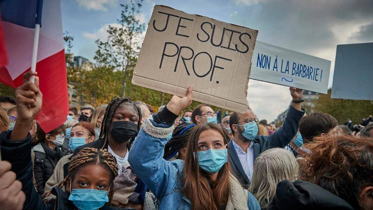 Angered after Paty's death, France spoke of its rights Angered after Paty's death, France spoke of its rights