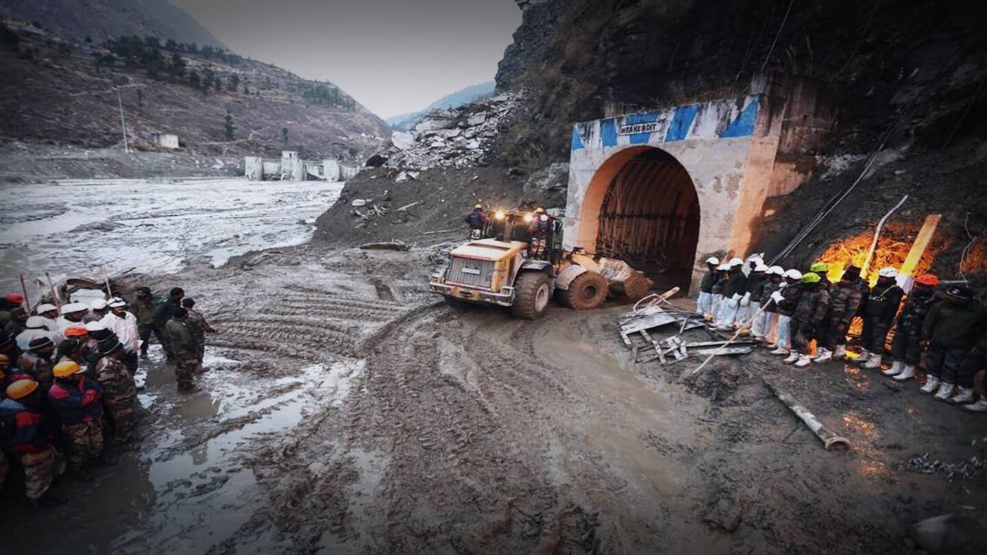 Days After Uttarakhand Disaster Rescue Personnel Enter Tapovan Tunnel Days After Uttarakhand Disaster Rescue Personnel Enter Tapovan Tunnel