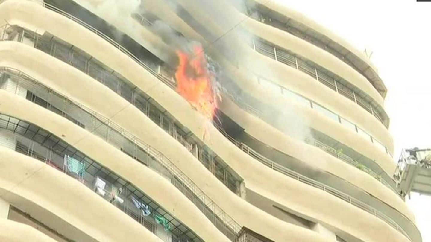 Mumbai: High-rise residential building catches fire, 2 dead, 14 injured