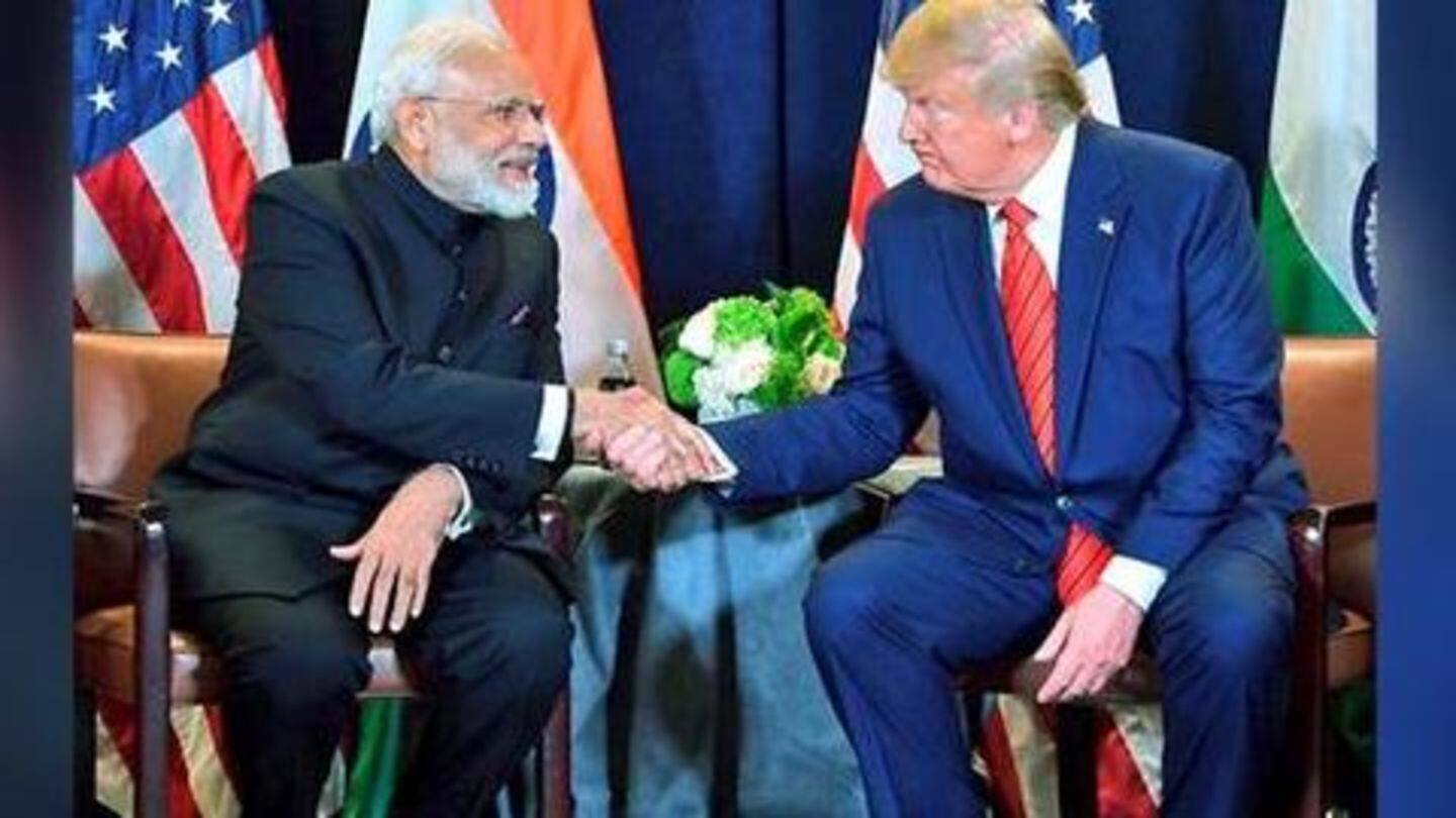 Modi and Trump have displayed bonhomie several times Modi and Trump have displayed bonhomie several times