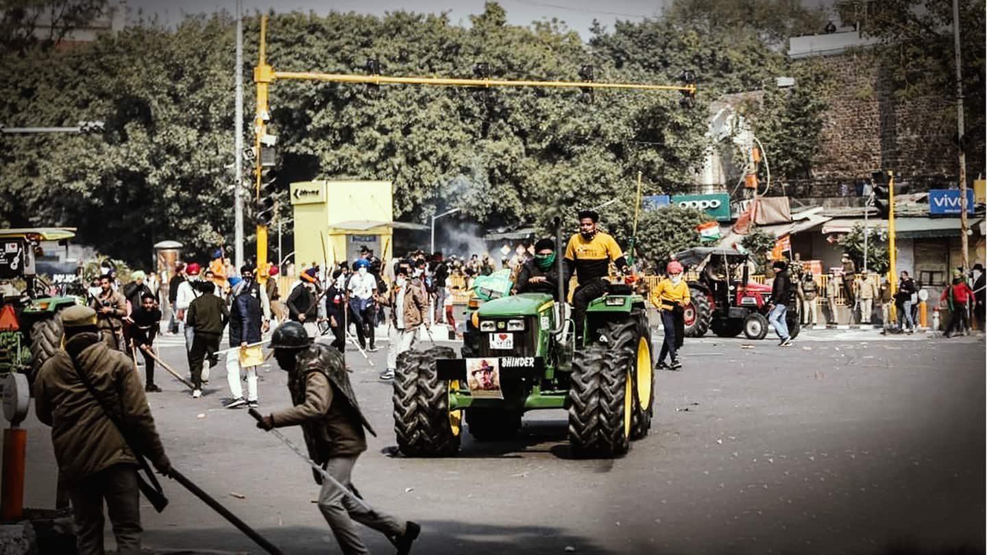 Over 150 cops injured as farmers' tractor rally turns violent