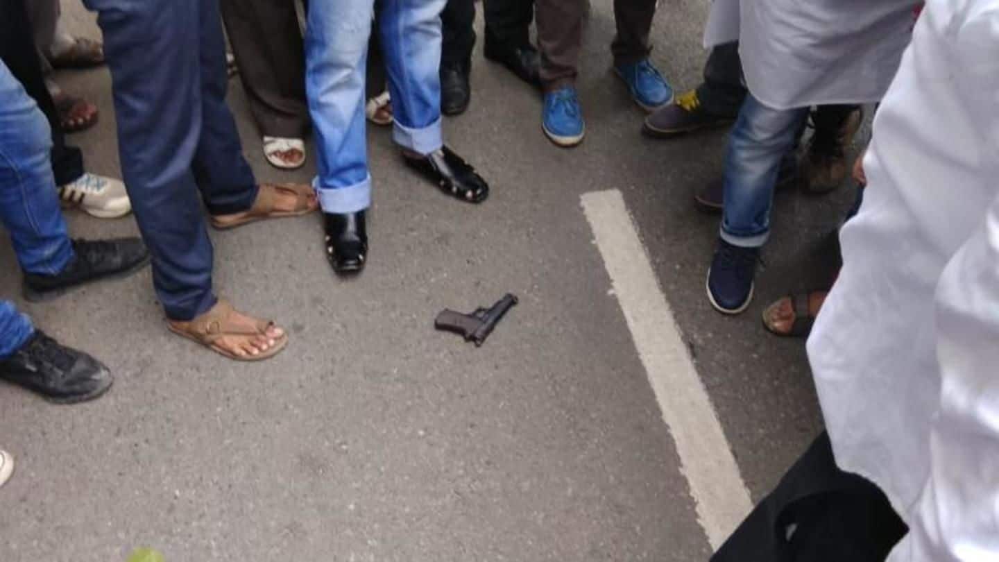 The assailant's gun was jammed, says police The assailant's gun was jammed, says police