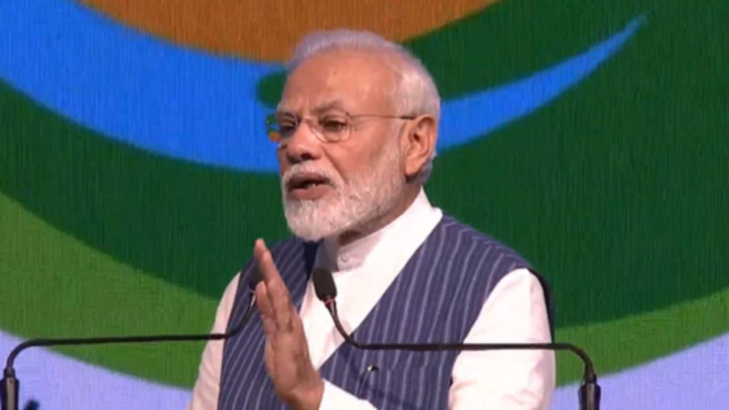 World should bid adieu to single-use plastic, suggests PM Modi