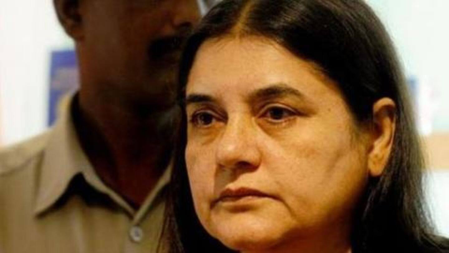 Maneka said she would win "with or without" Muslim voters Maneka said she would win "with or without" Muslim voters