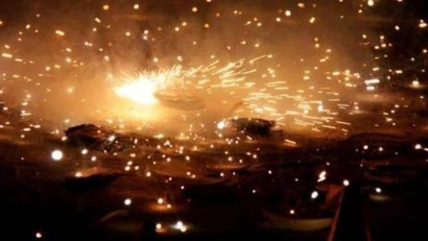 Man arrested for bursting crackers, but authorities unsure about 'green-crackers'