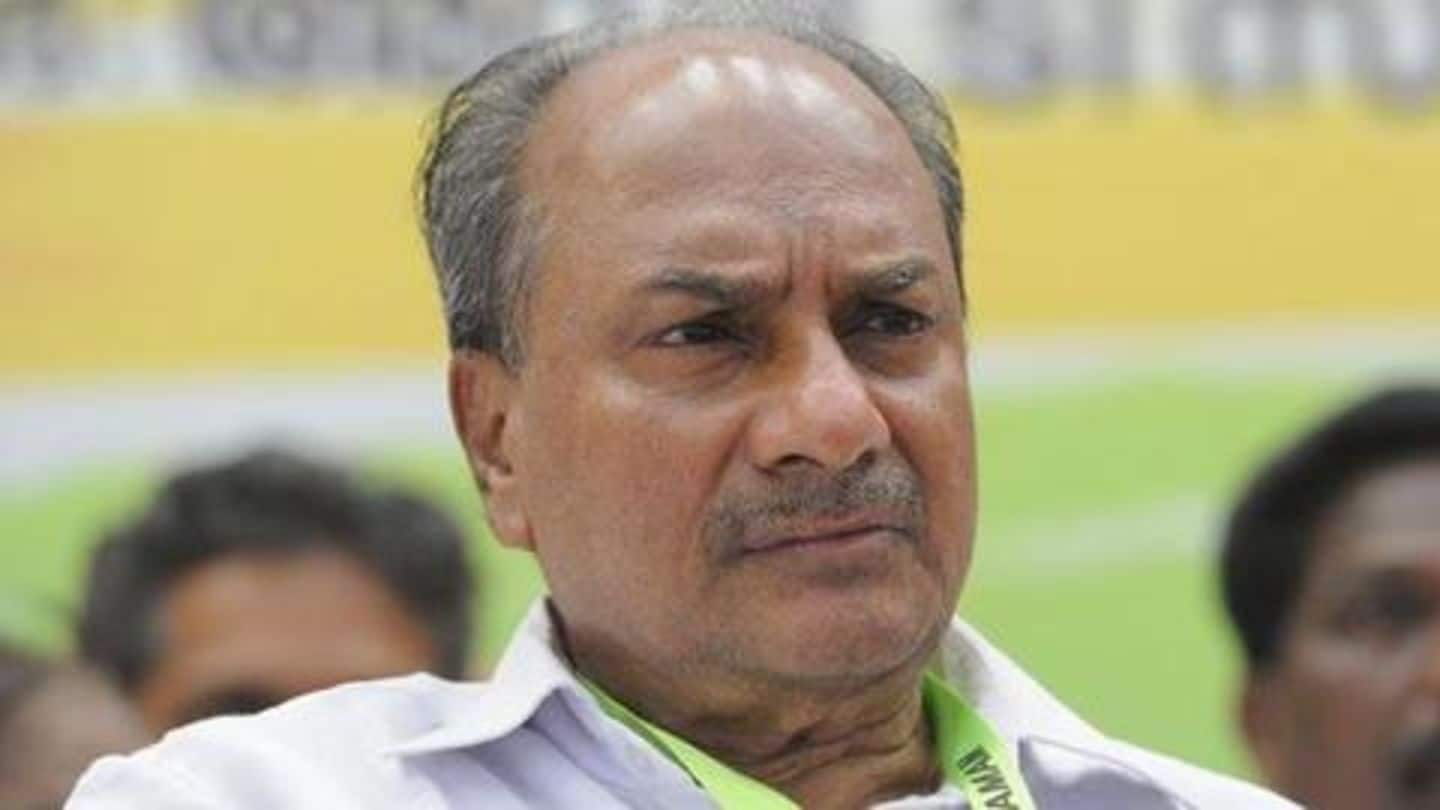 Separately, AK Antony spoke on AugustaWestland and slammed Centre Separately, AK Antony spoke on AugustaWestland and slammed Centre