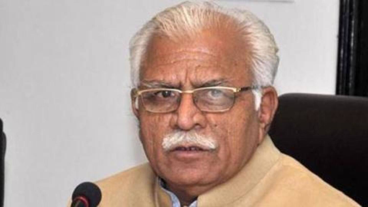 Axe in hand, Khattar tells supporter: 'Will chop-off your head'